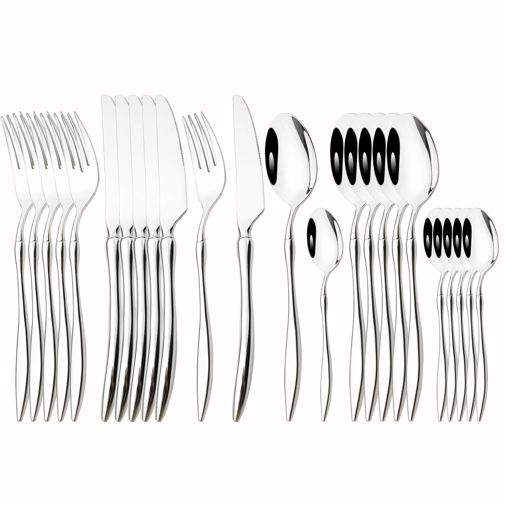 Vintage Quality Dinnerware Set Stainless Steel Tableware 18/10 Luxury Mirror Cutlery Set Knife Forks Dining Dinner Set Western
Vintage Quality Dinnerware Set Stainless Steel Tableware 18/10 Luxury Mirror Cutlery Set Knife Forks Dining Dinner Set Western