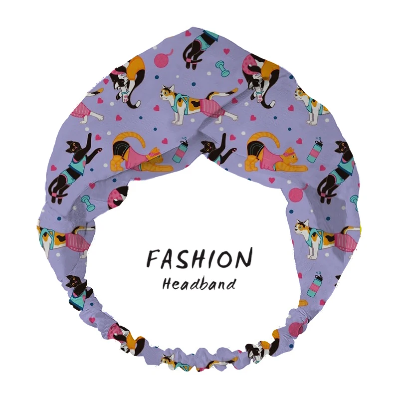 2020 Summer Hair Accessories Yoga Cat Print Bandanas HairBands Women Headband Hair bands Women Headwear Headdress Scrunchies 
2020 Summer Hair Accessories Yoga Cat Print Bandanas HairBands Women Headband Hair bands Women Headwear Headdress Scrunchies