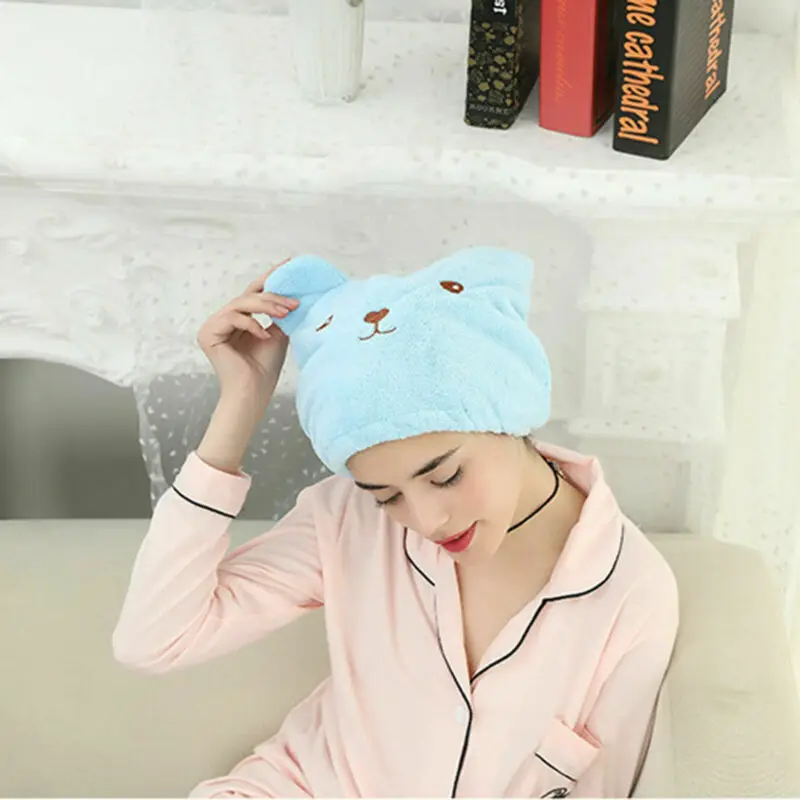 Cute Bear Kid Hair Turban Quick Dry Bath Hair Drying Towel Head Wrap Hat Cap Bathing Tool Cat Ears Pattern Hooded Towels
Cute Bear Kid Hair Turban Quick Dry Bath Hair Drying Towel Head Wrap Hat Cap Bathing Tool Cat Ears Pattern Hooded Towels