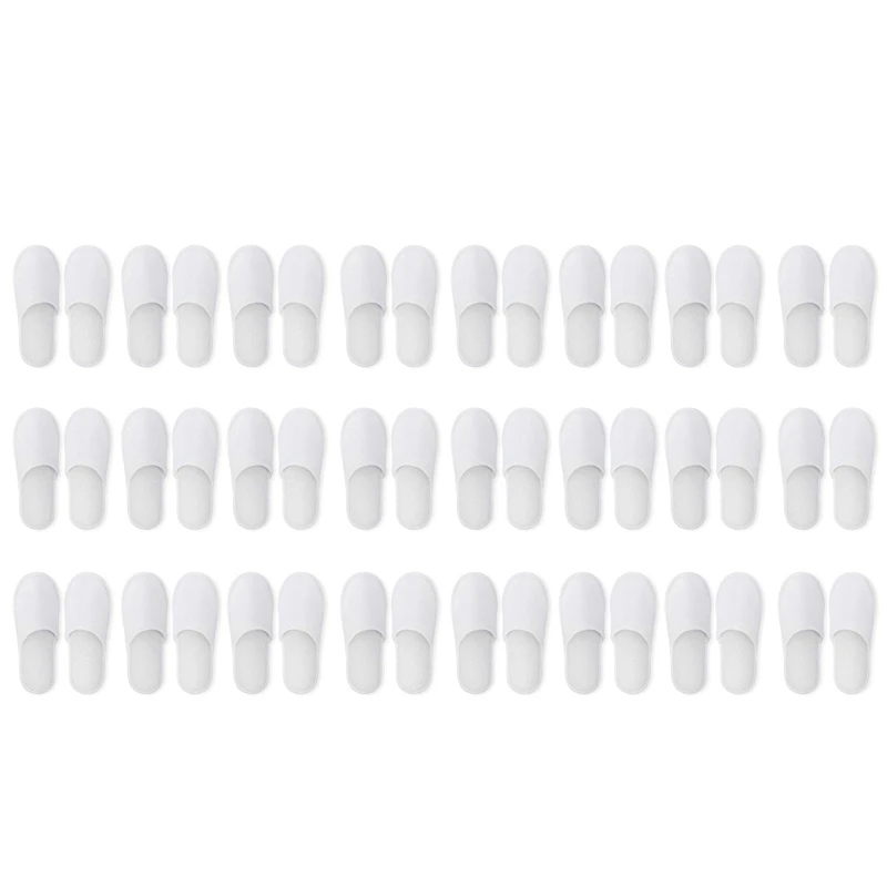 Одноразовые тапочки 24 пары одноразовых тапочек с закрытым носком подходящих