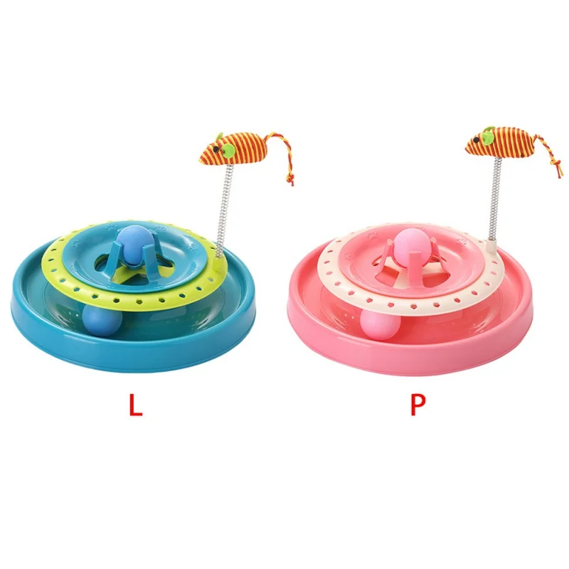 Cat Double-layer Turntable Spring Mouse Toy Double-layer Track Built-in Small Ball Spring Mouse Can Shake 360 Degrees
Cat Double-layer Turntable Spring Mouse Toy Double-layer Track Built-in Small Ball Spring Mouse Can Shake 360 Degrees