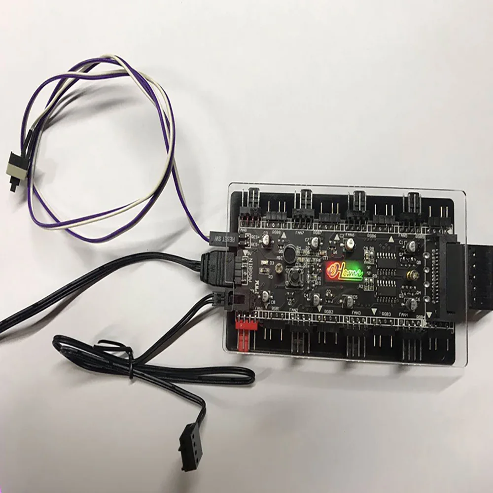 1 to 8 way PWM FAN+ARGB LED 2in1 Sync HUB Controller with music rhythm & PWM speed control function
1 to 8 way PWM FAN+ARGB LED 2in1 Sync HUB Controller with music rhythm & PWM speed control function