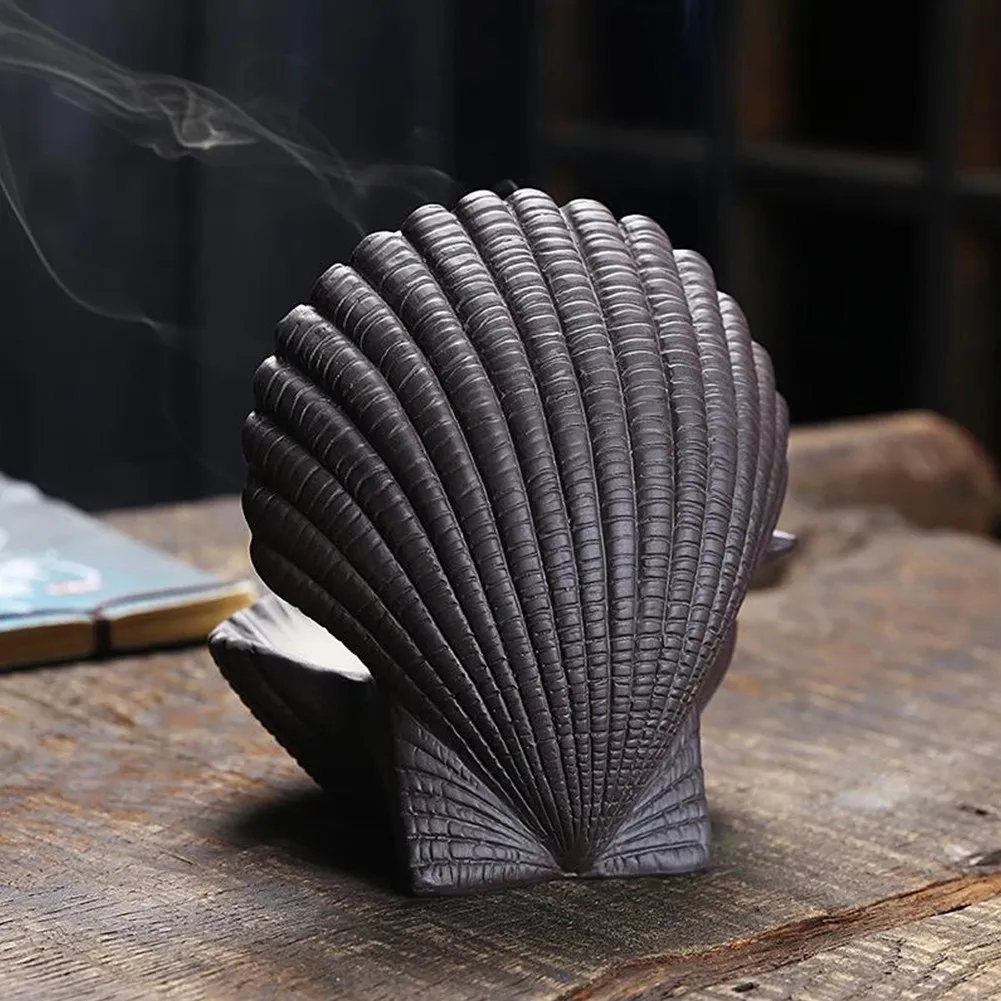 Backflow Incense Burner Ceramic Shell Shape Holder 7-Color Change With Led Smoke Waterfall Incense Holder Cense
Backflow Incense Burner Ceramic Shell Shape Holder 7-Color Change With Led Smoke Waterfall Incense Holder Cense