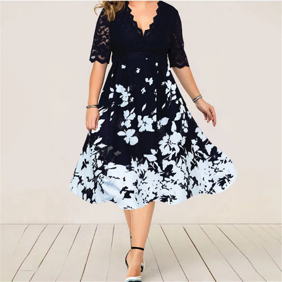 New Plus Size Women's Dress Evening Party Dresses Summer Fashion Patchwork Flower Dress Sexy Lace Elegant Dress 4XL 5XL 6XL
New Plus Size Women's Dress Evening Party Dresses Summer Fashion Patchwork Flower Dress Sexy Lace Elegant Dress 4XL 5XL 6XL