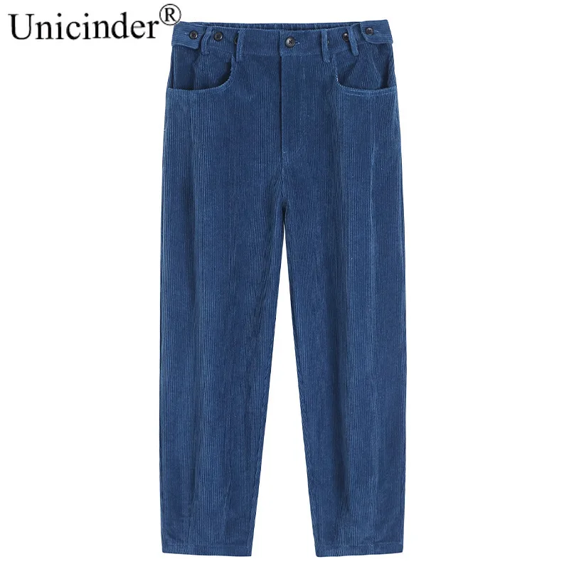 Unicinder Plus Size 200 Kg Pit High Waist Straight Pants Women's Fattening Corduroy Korean Commuter Casual Pants # 9976
Unicinder Plus Size 200 Kg Pit High Waist Straight Pants Women's Fattening Corduroy Korean Commuter Casual Pants # 9976