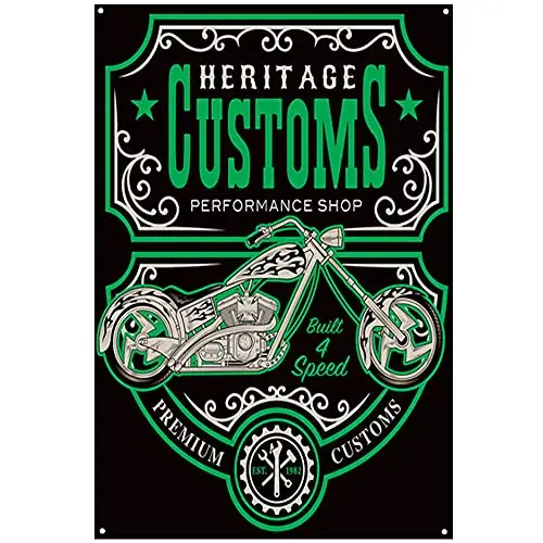 Original Vintage Design Heritage Customs Tin Metal Signs Wall Art | Thick Tinplate Print Poster Wall Decoration for Garage
Original Vintage Design Heritage Customs Tin Metal Signs Wall Art | Thick Tinplate Print Poster Wall Decoration for Garage