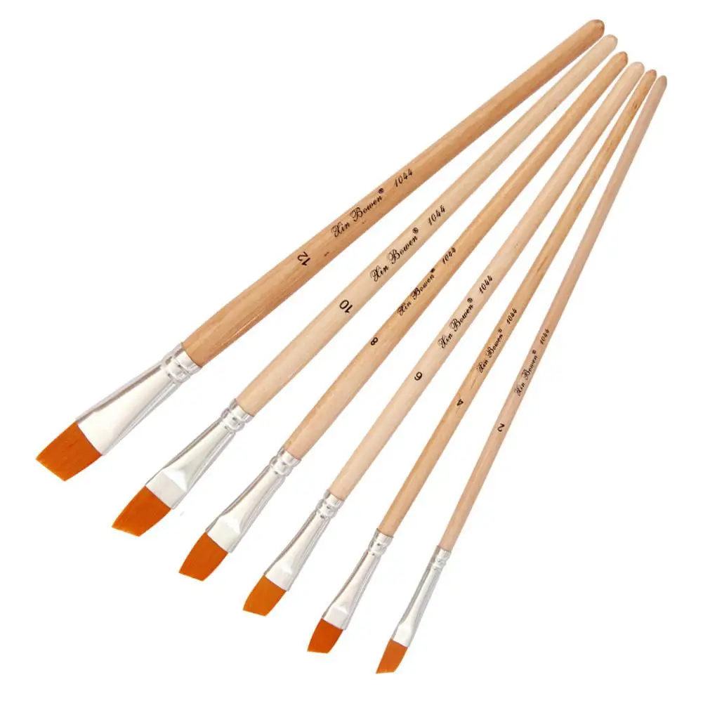 6Pcs/Set Paint Brushes Set Yellow Paintbrushes Nylon Hair Artist Watercolor Painting
6Pcs/Set Paint Brushes Set Yellow Paintbrushes Nylon Hair Artist Watercolor Painting