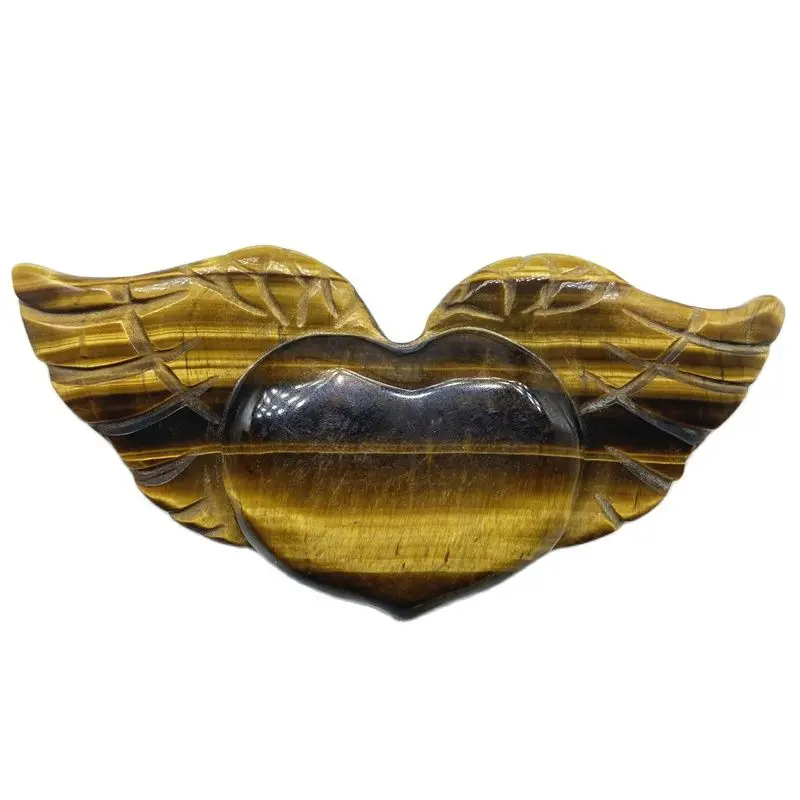 Natural Yellow Tiger Eye Stone Hand Carving Wings Love Heart Crystal Fashion Jewelry
Natural Yellow Tiger Eye Stone Hand Carving Wings Love Heart Crystal Fashion Jewelry