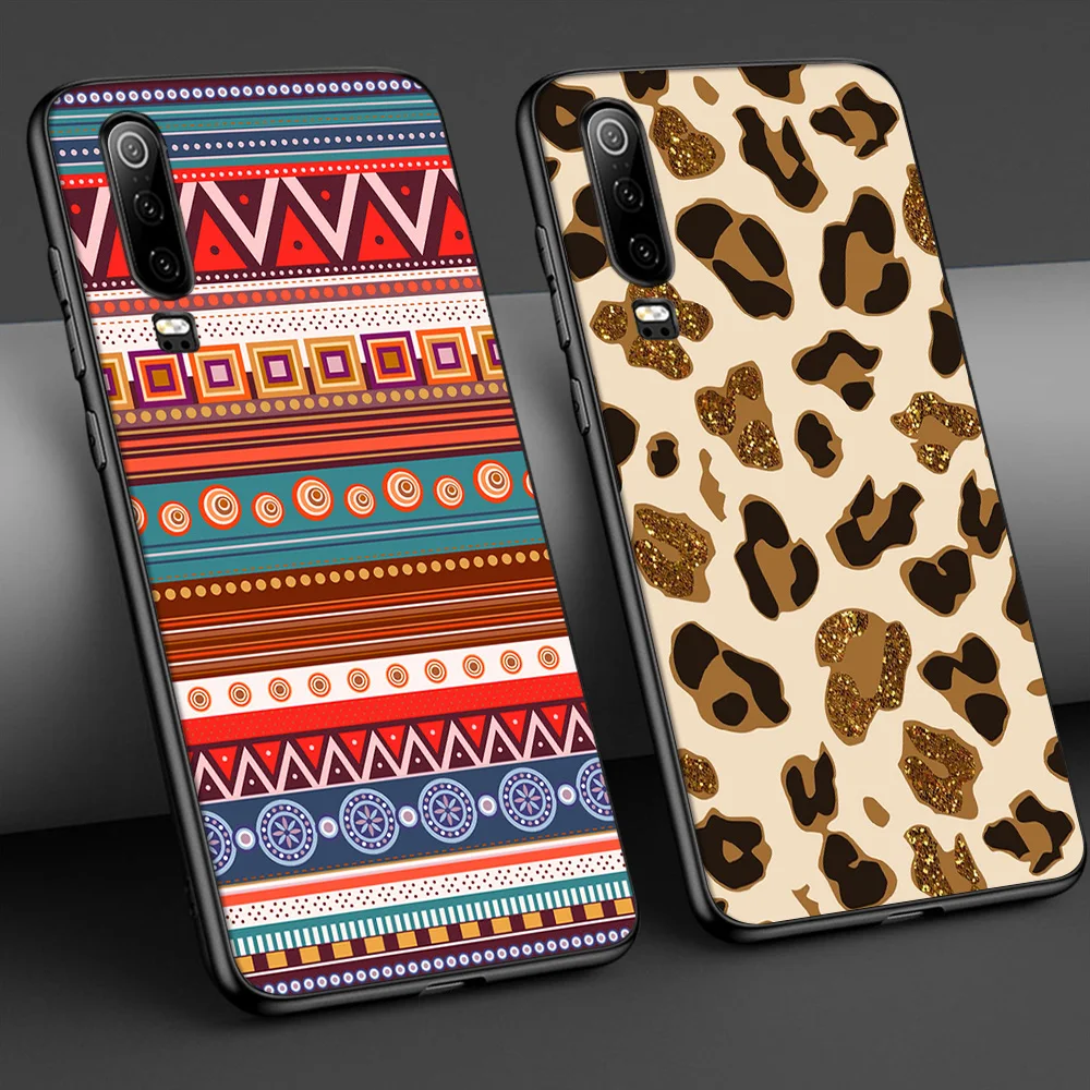 Леопардовый чехол для Huawei P30 P40 P20 Lite Pro Mate 30 20 P Smart Plus 2019 Honor 9X Nova 6 Чехол телефона
