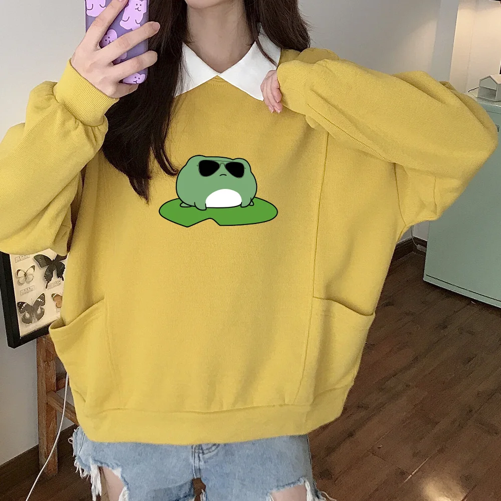 90s Aesthetic Cute Frog Print Sweatshirt for Teen Girls Cotton Harajuku Hoodie with Pocket Fashion Streetwear Pink Kpop Clothes
90s Aesthetic Cute Frog Print Sweatshirt for Teen Girls Cotton Harajuku Hoodie with Pocket Fashion Streetwear Pink Kpop Clothes