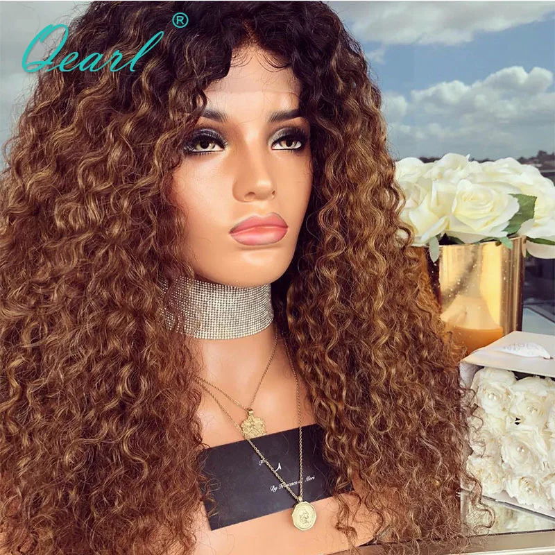 Human Hair Lace Front Wig Kinky Curly 180% 250% Density Brazilian Remy Hair 13x4 Ombre Blonde Wigs for Women Preplucked Qearl
Human Hair Lace Front Wig Kinky Curly 180% 250% Density Brazilian Remy Hair 13x4 Ombre Blonde Wigs for Women Preplucked Qearl
