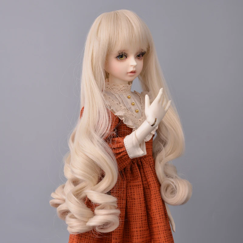 Muziwig Kid 1/3 BJD Toys Wigs Apricot Long Curly Wavy Hair Accessorry Doll High Temperature Fiber
Muziwig Kid 1/3 BJD Toys Wigs Apricot Long Curly Wavy Hair Accessorry Doll High Temperature Fiber