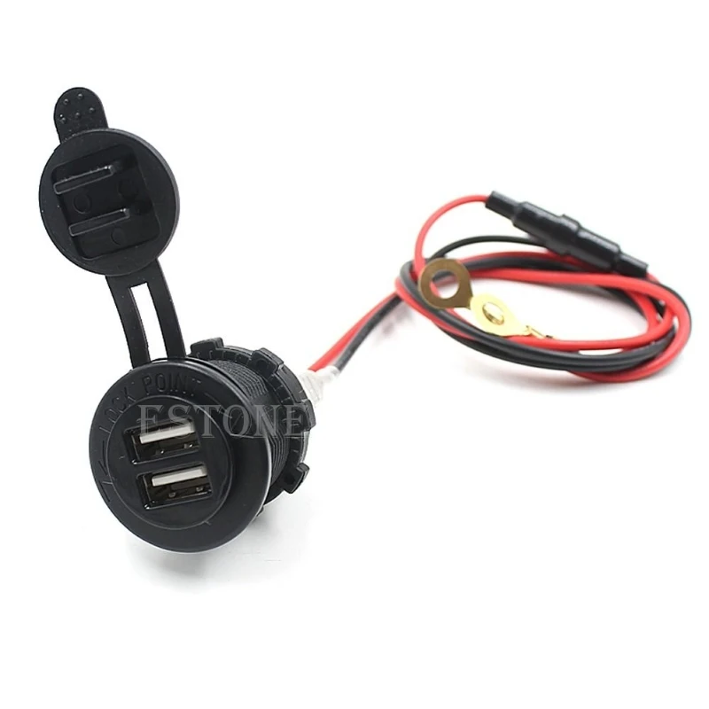 Motorcycle Waterproof Mobile Phone Power Supply Charger Dual USB Port Socket NEW
Motorcycle Waterproof Mobile Phone Power Supply Charger Dual USB Port Socket NEW