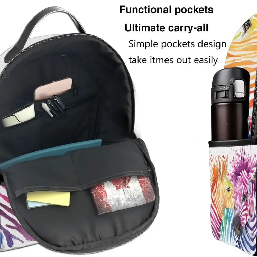 Cute Watercolor Zebra Backpack Boy Girl School Bag for Teenager Student Shoulder Bag Travel Bag
Cute Watercolor Zebra Backpack Boy Girl School Bag for Teenager Student Shoulder Bag Travel Bag
