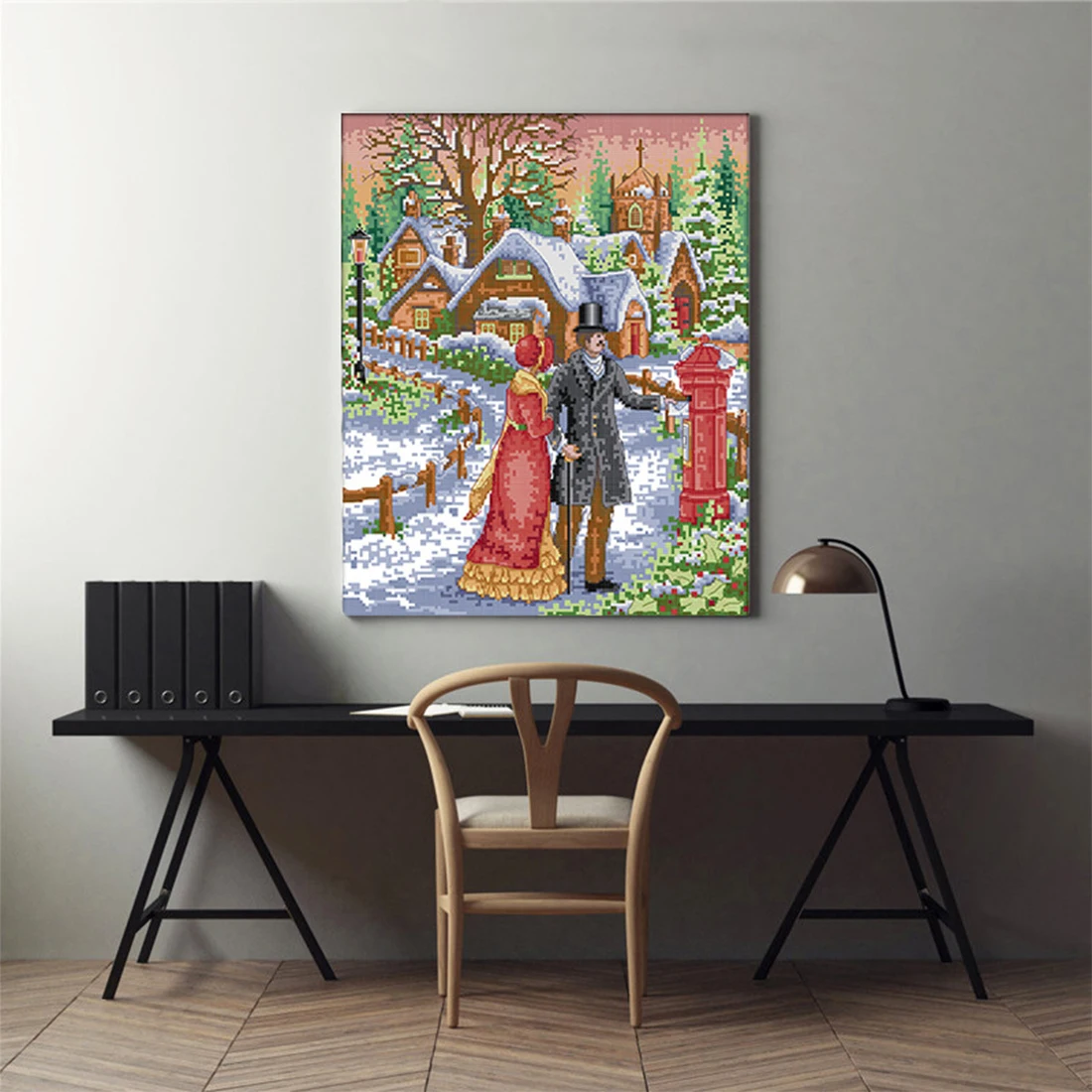 42 X 51cm 11CT 3 Strands Printing Hand Cross Stitch Kit DIY Decorative Cross-Stitch Embroidery Kit - Walking In The Snow
42 X 51cm 11CT 3 Strands Printing Hand Cross Stitch Kit DIY Decorative Cross-Stitch Embroidery Kit - Walking In The Snow