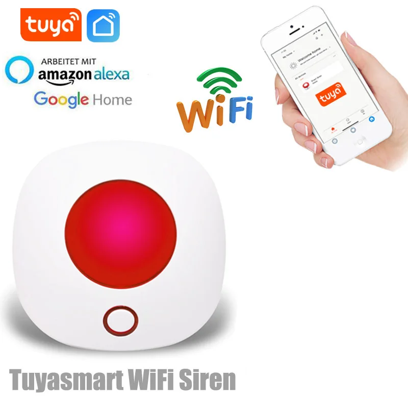 Tuya Wi-Fi стробовая сирена домашняя охранная сигнализация Системы 433 МГц Беспроводной сигнализации дома SmartLife с Tuya Поддержка Alexa Google Home приложе...
Tuya Wi-Fi стробовая сирена домашняя охранная сигнализация Системы 433 МГц Беспроводной сигнализации дома SmartLife с Tuya Поддержка Alexa Google Home приложе...