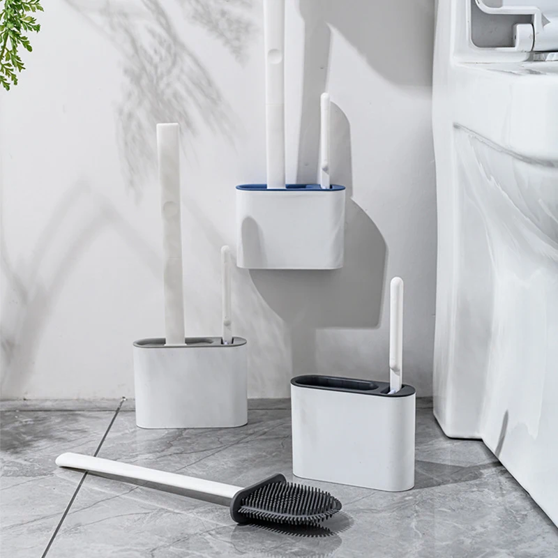 1set Silicone Toilet Brush Holder Base Wall Mounted Bathroom Cleaning Tool Brush Set
1set Silicone Toilet Brush Holder Base Wall Mounted Bathroom Cleaning Tool Brush Set