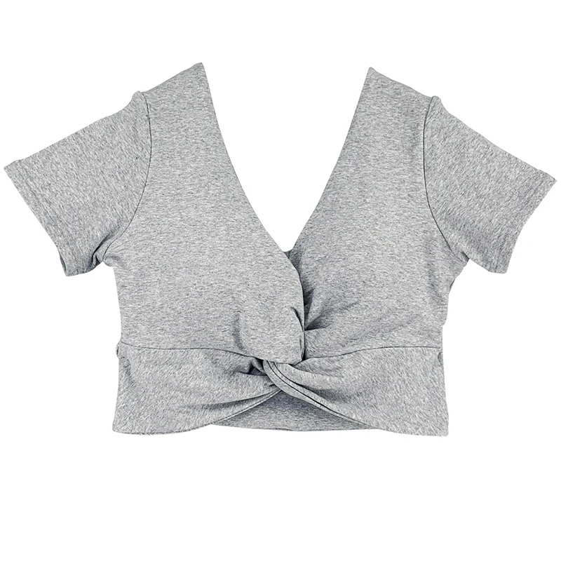 Women Sexy Tops Short Sleeve Cross Twist Slim Deep V-neck Female Blouse 2021 Spring Summer Slim Casual Ladies Blusas Mujer
Women Sexy Tops Short Sleeve Cross Twist Slim Deep V-neck Female Blouse 2021 Spring Summer Slim Casual Ladies Blusas Mujer