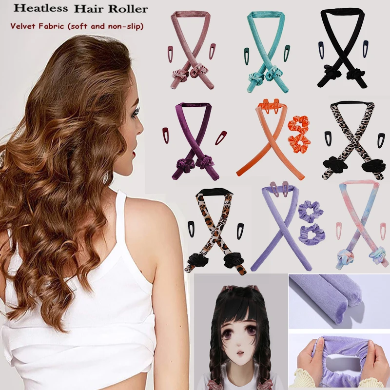 New Heatless Hair Curler Hair Products Velvet Hair Roller No Heat Curly Long Hair Curling Iron Styling Tool boucleur cheveux
New Heatless Hair Curler Hair Products Velvet Hair Roller No Heat Curly Long Hair Curling Iron Styling Tool boucleur cheveux
