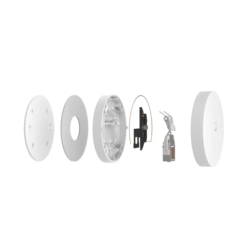 Xiaomi Mijia Linptech wifi самогенерирующийся беспроводной дверной звонок работает с
