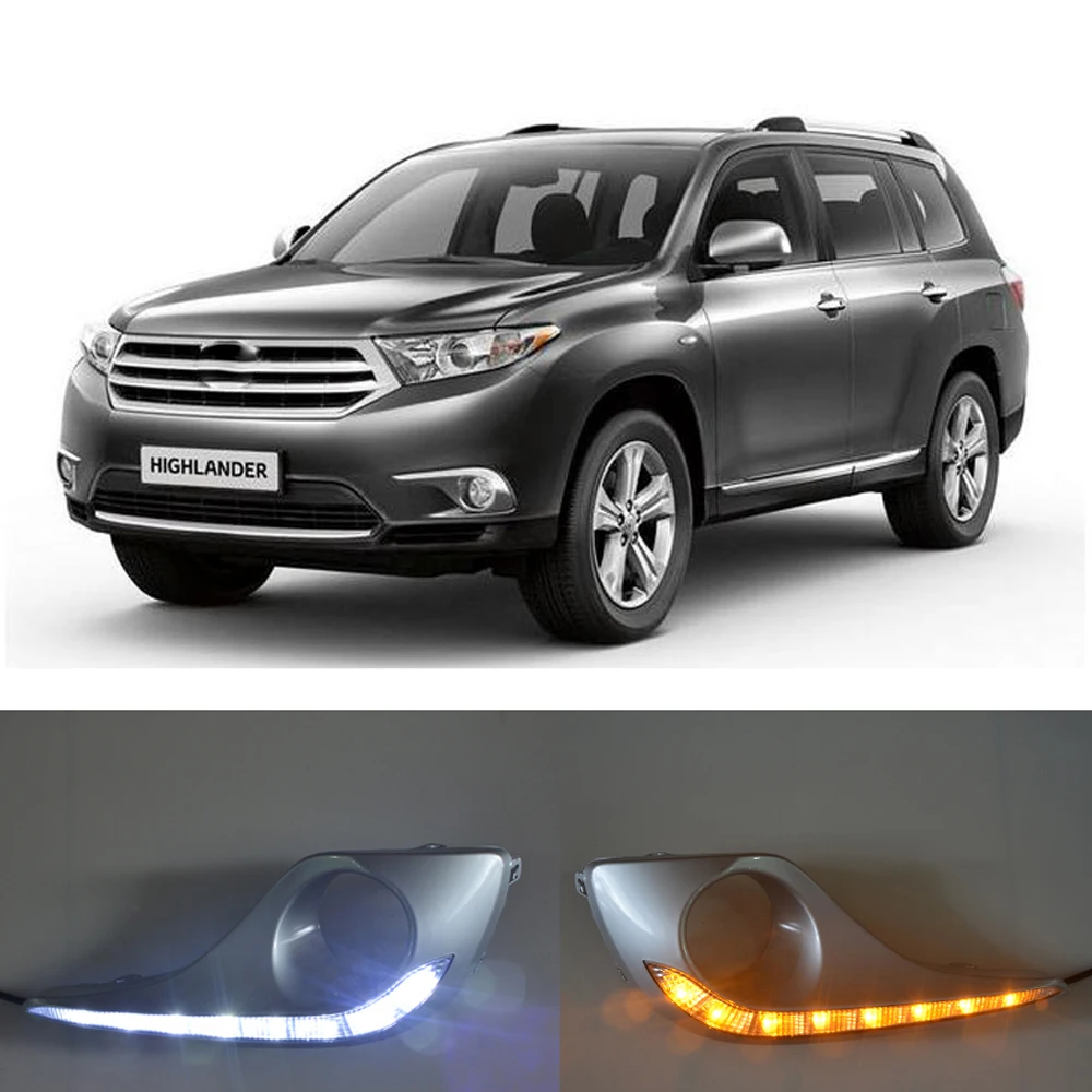 ECAHAYAKU Daytime Running Light DRL for Toyota HighLander 2012 2013 Left & Right driving Fog Light Cover with turning lights
ECAHAYAKU Daytime Running Light DRL for Toyota HighLander 2012 2013 Left & Right driving Fog Light Cover with turning lights