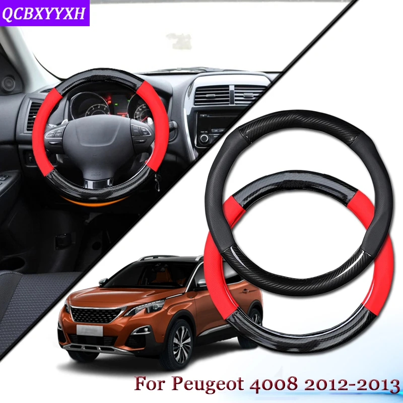 Car Carbon Fiber Leather Car Steering Wheel Cover Car Steering-wheel Hubs Automobile Auto Accessories For Peugeot 4008 2012-2013
Car Carbon Fiber Leather Car Steering Wheel Cover Car Steering-wheel Hubs Automobile Auto Accessories For Peugeot 4008 2012-2013