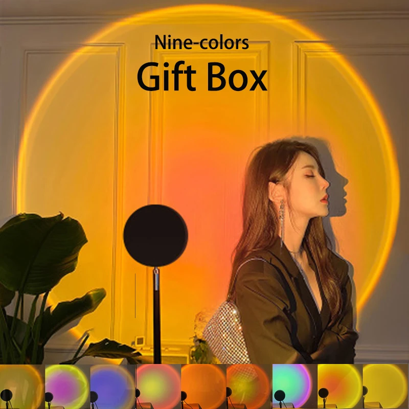 Nine colors rainbow sunset lamp gift boxed night light coffee shop projection lamp children's bedroom sunset new sturdy lamp
Nine colors rainbow sunset lamp gift boxed night light coffee shop projection lamp children's bedroom sunset new sturdy lamp