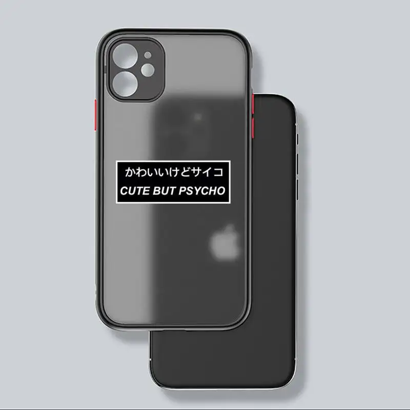 Japanese text letter Phone Case matte transparent For iphone 7 8 11 12 plus mini x xs xr pro max cover Anti-fall mobile cover 
Japanese text letter Phone Case matte transparent For iphone 7 8 11 12 plus mini x xs xr pro max cover Anti-fall mobile cover