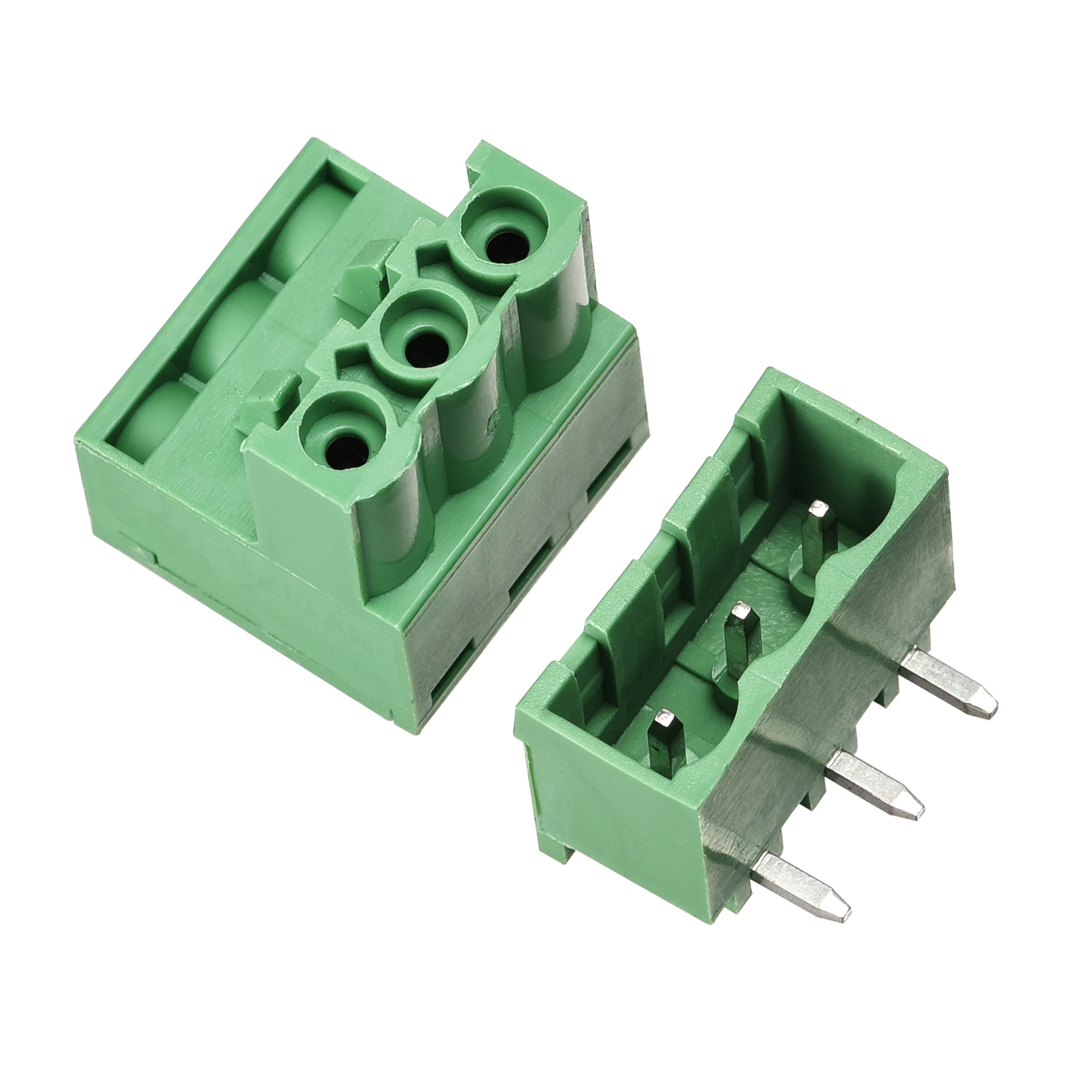 Uxcell 3-Pin 5.08mm Pitch Right Angle PCB Screw Terminal Block Connector 10 Sets 
Uxcell 3-Pin 5.08mm Pitch Right Angle PCB Screw Terminal Block Connector 10 Sets