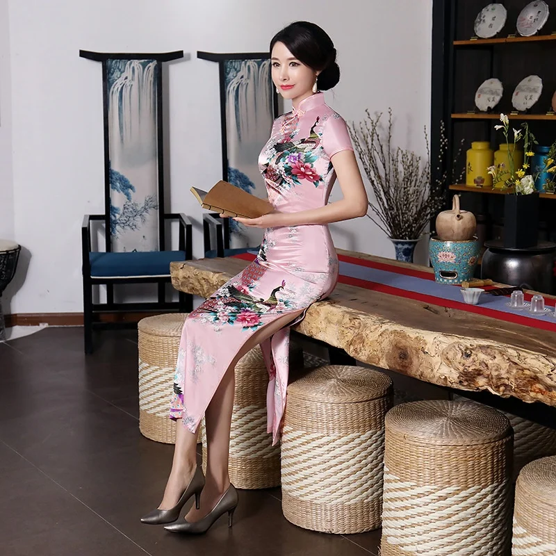 wholesale Chinese silk Qipao newest sexy long cheongsam plus size luxury prom dress for women
wholesale Chinese silk Qipao newest sexy long cheongsam plus size luxury prom dress for women