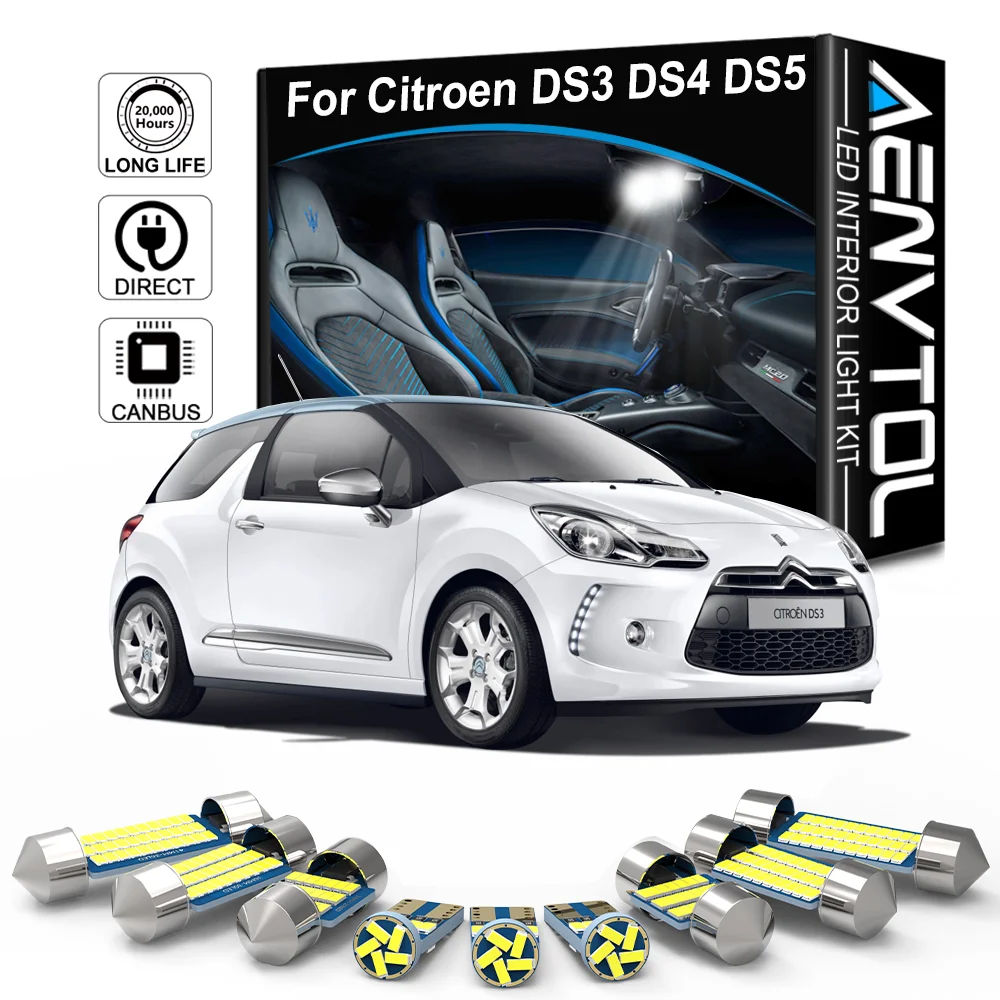 AENVTOL Canbus For Citroen DS3 DS4 DS5 2009-2012 2014 2015 2016 2018 Auto Interior Dome Lights Trunk Lamp Blubs Accessories Kits
AENVTOL Canbus For Citroen DS3 DS4 DS5 2009-2012 2014 2015 2016 2018 Auto Interior Dome Lights Trunk Lamp Blubs Accessories Kits