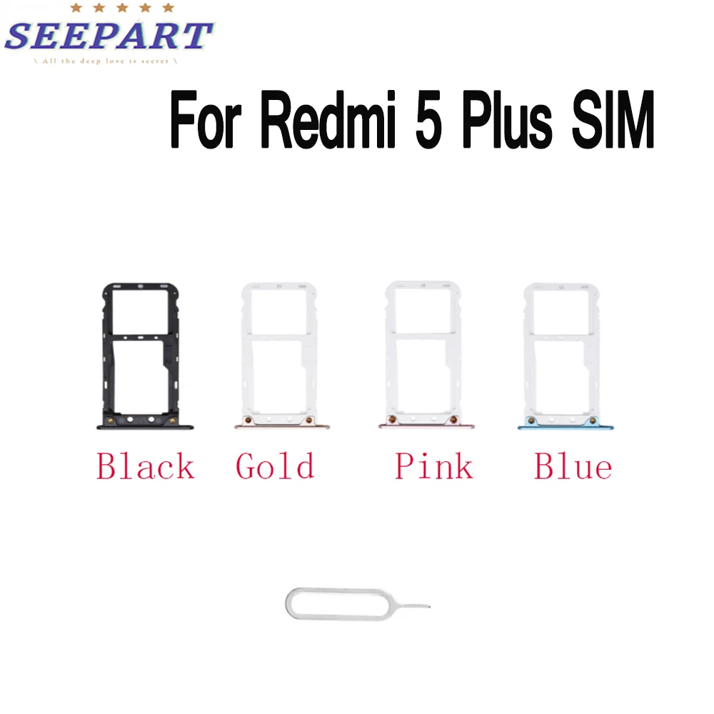 Лоток для SIM-карты для Xiaomi Redmi 5 Plus адаптер лоток для карты Micro SD Разъем для Redmi 5 plus запасные части
Лоток для SIM-карты для Xiaomi Redmi 5 Plus адаптер лоток для карты Micro SD Разъем для Redmi 5 plus запасные части