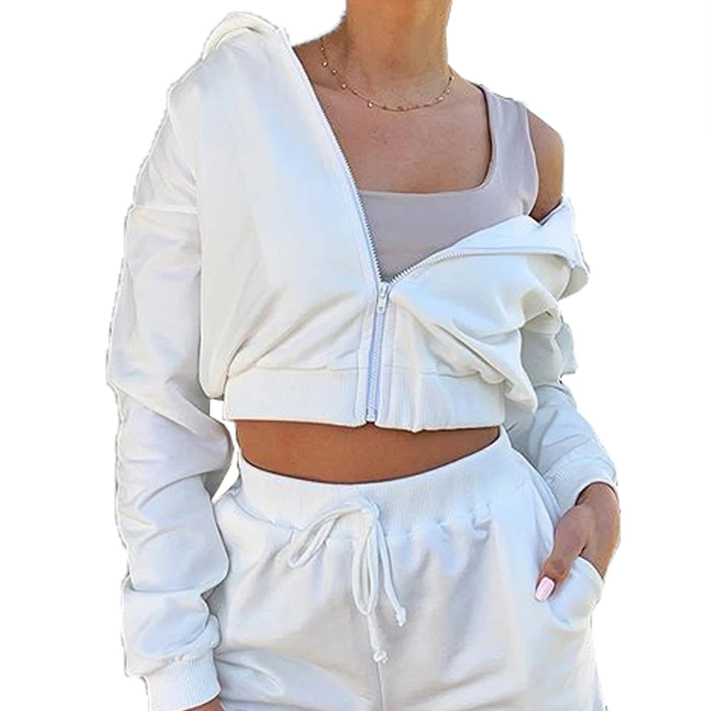 Autumn New Fashion 2Pcs Sports Clothing Suit Casual Womens Girls Zipper Sweater Hoodie Long Sleeve Hoodies+High Wait Shorts Sets
Autumn New Fashion 2Pcs Sports Clothing Suit Casual Womens Girls Zipper Sweater Hoodie Long Sleeve Hoodies+High Wait Shorts Sets