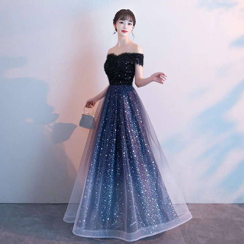 Shiny Sequins Rhinestone Off Shoulder Dress Elegant Gradient Dresses Blue Women Sexy Club Party Mesh Dress Vestidos Bodycon Lady
Shiny Sequins Rhinestone Off Shoulder Dress Elegant Gradient Dresses Blue Women Sexy Club Party Mesh Dress Vestidos Bodycon Lady