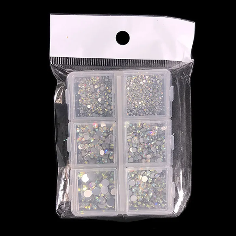 1 Box 1688Pcs AB Color Nail Rhinestone Clear Flat Bottom Multi-size Glass Gems DIY Manicure Nails Art 3D Decorations Accessories
1 Box 1688Pcs AB Color Nail Rhinestone Clear Flat Bottom Multi-size Glass Gems DIY Manicure Nails Art 3D Decorations Accessories