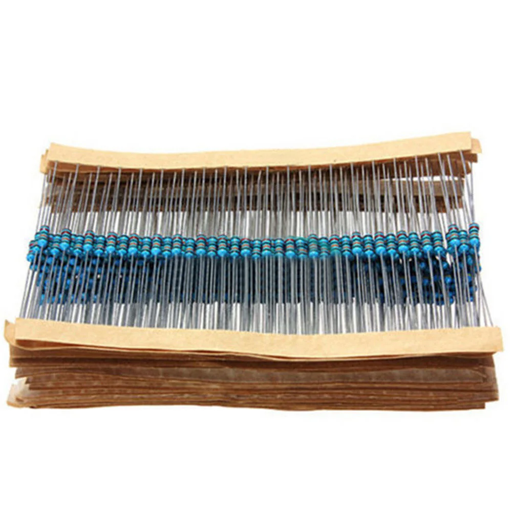 1% Precision Resistors 1/4W Ring Metal Film 1% Error Electrical Test Passive Components 600pcs