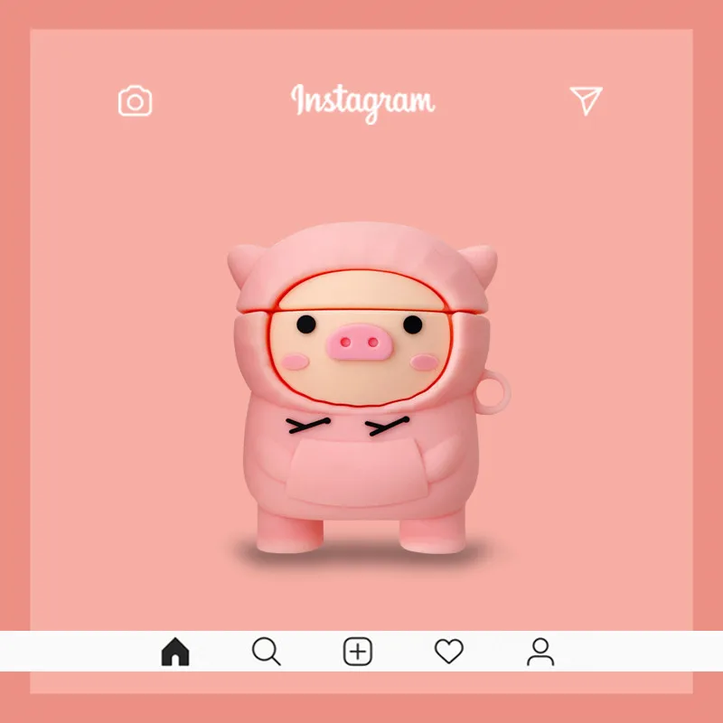 Little Piggy Cartoon Cute for AirPods Case Silicone Soft Wireless Earphone Cover Case for Airpods Pro 1 2 3 Charging Cover Box
Little Piggy Cartoon Cute for AirPods Case Silicone Soft Wireless Earphone Cover Case for Airpods Pro 1 2 3 Charging Cover Box