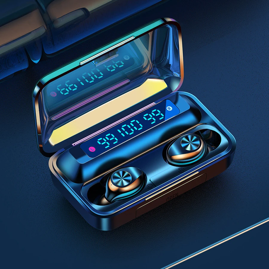 Wireless Earbuds Headphones Bluetooth V5.1 Three LED Charging Box Deep Bass Stereo Headphone Sports Waterproof Headsets W/Mic
Wireless Earbuds Headphones Bluetooth V5.1 Three LED Charging Box Deep Bass Stereo Headphone Sports Waterproof Headsets W/Mic