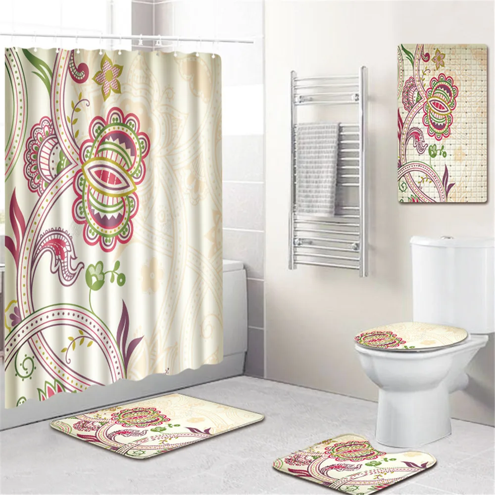 Bathroom Mat Bathroom Curtain PVC Non-Slip Hollow Suction Cup Floor Mat Five-Piece Bath Mat Toilet Cover Foot Mat Bathtub Mat
Bathroom Mat Bathroom Curtain PVC Non-Slip Hollow Suction Cup Floor Mat Five-Piece Bath Mat Toilet Cover Foot Mat Bathtub Mat