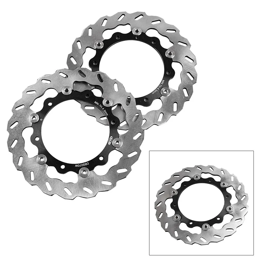 2Pcs Motorbike Front Brake Disc Rotors For Yamaha XP T-MAX 500 TMAX ABS 500 2008 2009 2010 2011 2012 Aluminum Alloy Black
2Pcs Motorbike Front Brake Disc Rotors For Yamaha XP T-MAX 500 TMAX ABS 500 2008 2009 2010 2011 2012 Aluminum Alloy Black