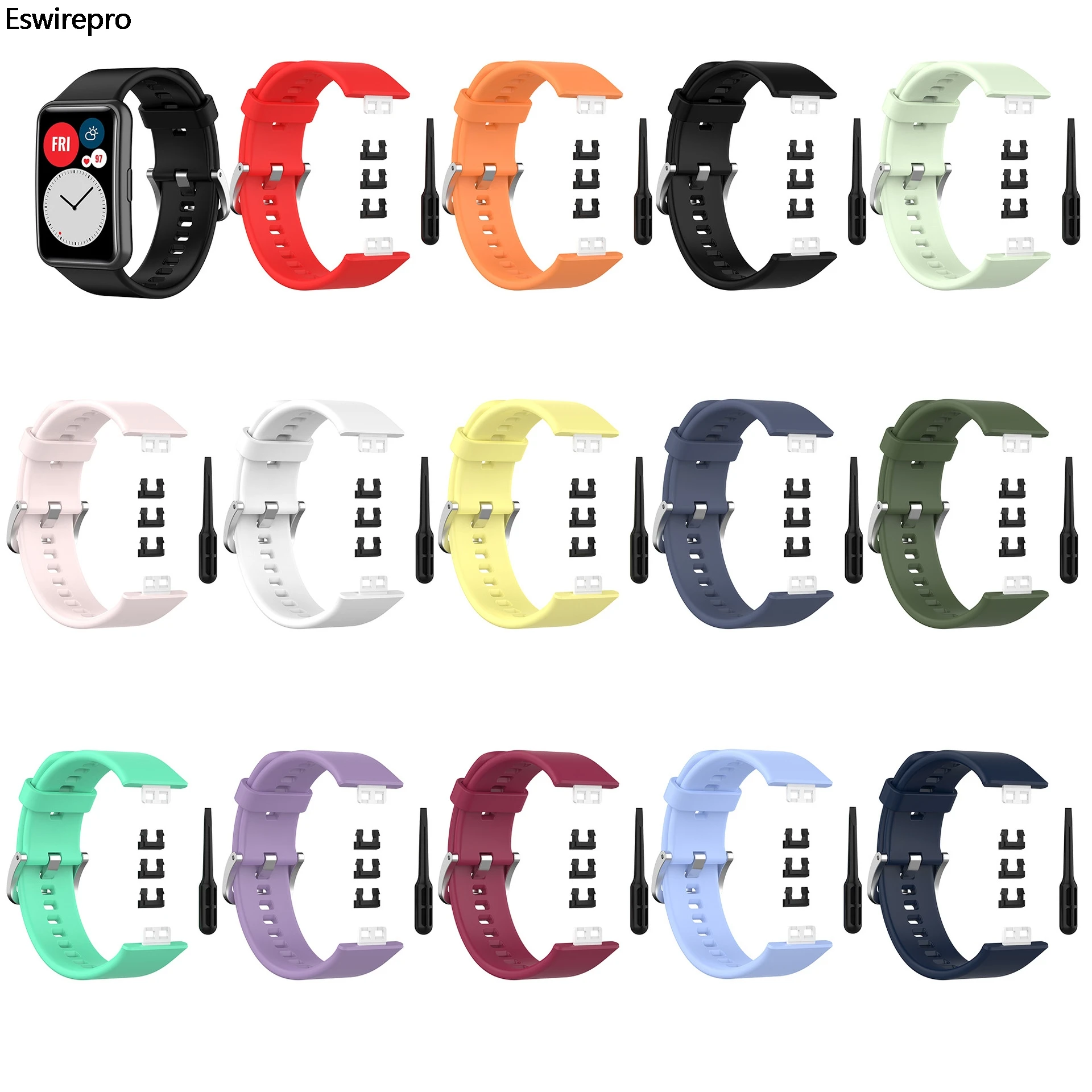 Ремешок силиконовый для HUAWEI Watch Fit, сменный Браслет для защиты экрана с инструментом
Ремешок силиконовый для HUAWEI Watch Fit, сменный Браслет для защиты экрана с инструментом