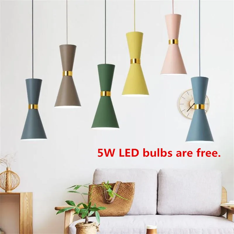 Nordic Art Colorful Pendant Lights E27 Bars Restaurant Kitchen Hanging Lighting Fixture Wrought Home Decor Loft Suspension Lamp
Nordic Art Colorful Pendant Lights E27 Bars Restaurant Kitchen Hanging Lighting Fixture Wrought Home Decor Loft Suspension Lamp