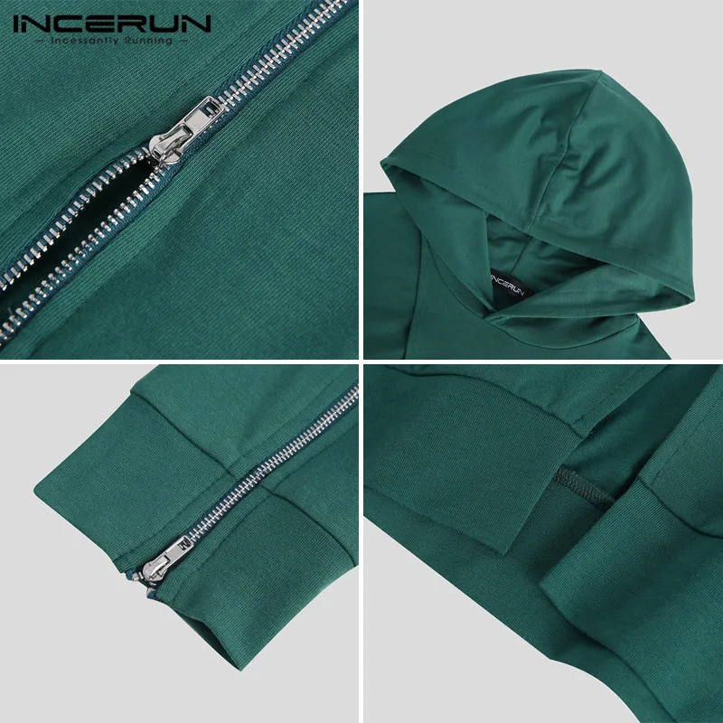 Fashion Split Sweatshirts Man Leisure Pullovers INCERUN Mens Solid Hoodies Irregular Long Sleeve Hooded Outwear Streetwear 5XL
Fashion Split Sweatshirts Man Leisure Pullovers INCERUN Mens Solid Hoodies Irregular Long Sleeve Hooded Outwear Streetwear 5XL