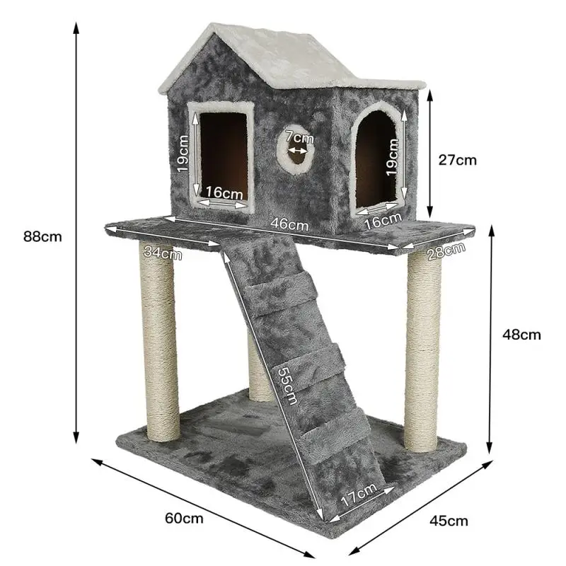Unique Design Cat Toy Cat Climbing Frame Cat Scratching Post Tree Furniture Gym House Toy Cat Jumping Platform Pet Supplies HWC
Unique Design Cat Toy Cat Climbing Frame Cat Scratching Post Tree Furniture Gym House Toy Cat Jumping Platform Pet Supplies HWC