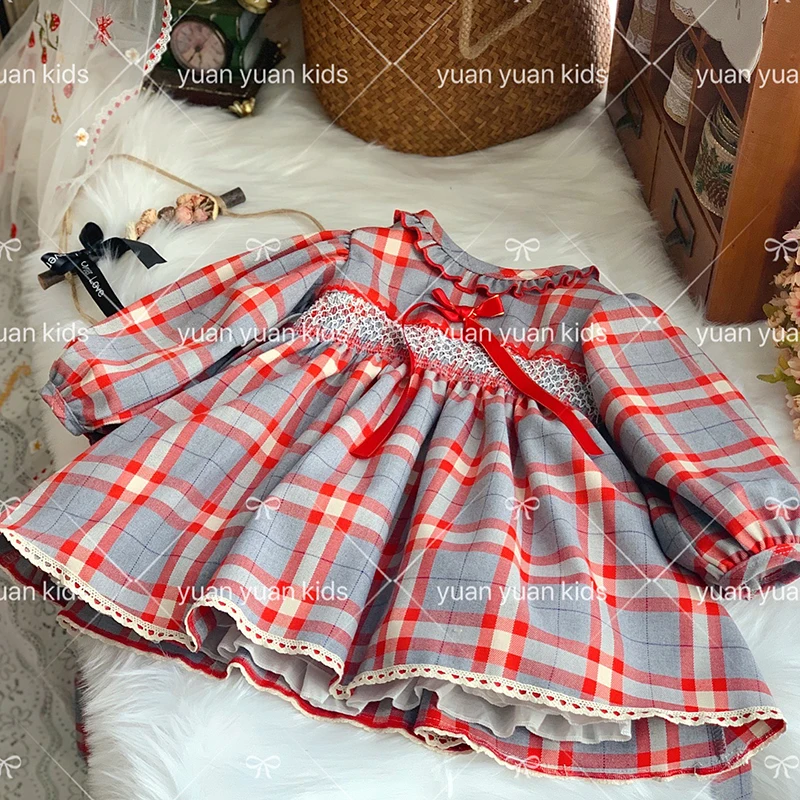 Baby girl vintage England Spanish plaid princedd dress children bow long sleeve birthday party dress
Baby girl vintage England Spanish plaid princedd dress children bow long sleeve birthday party dress