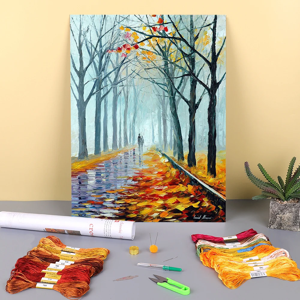 Foggy Alley Printed Fabric 11CT Cross-Stitch Embroidery Kit DMC Threads Craft Handmade Handicraft Knitting Gift Room Mulina
Foggy Alley Printed Fabric 11CT Cross-Stitch Embroidery Kit DMC Threads Craft Handmade Handicraft Knitting Gift Room Mulina