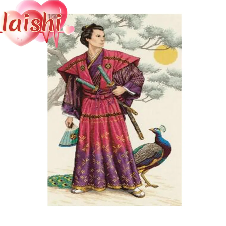 DIY 5D Diamond Painting Japanese samurai Cross Stitch Kits Full round drill Embroidery Mosaic Art Picture of Rhinestones Decor
DIY 5D Diamond Painting Japanese samurai Cross Stitch Kits Full round drill Embroidery Mosaic Art Picture of Rhinestones Decor