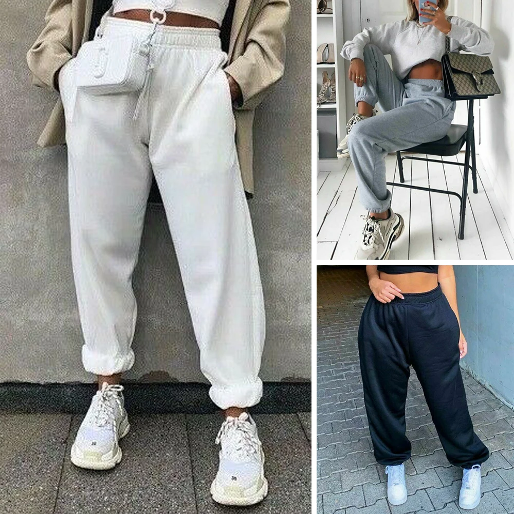 Women Casual Sport Pants Solid Running Jogger Pants Female Solid Tracksuit Elastic Waist Ladies Sweatpants Baggy Trousers
Women Casual Sport Pants Solid Running Jogger Pants Female Solid Tracksuit Elastic Waist Ladies Sweatpants Baggy Trousers