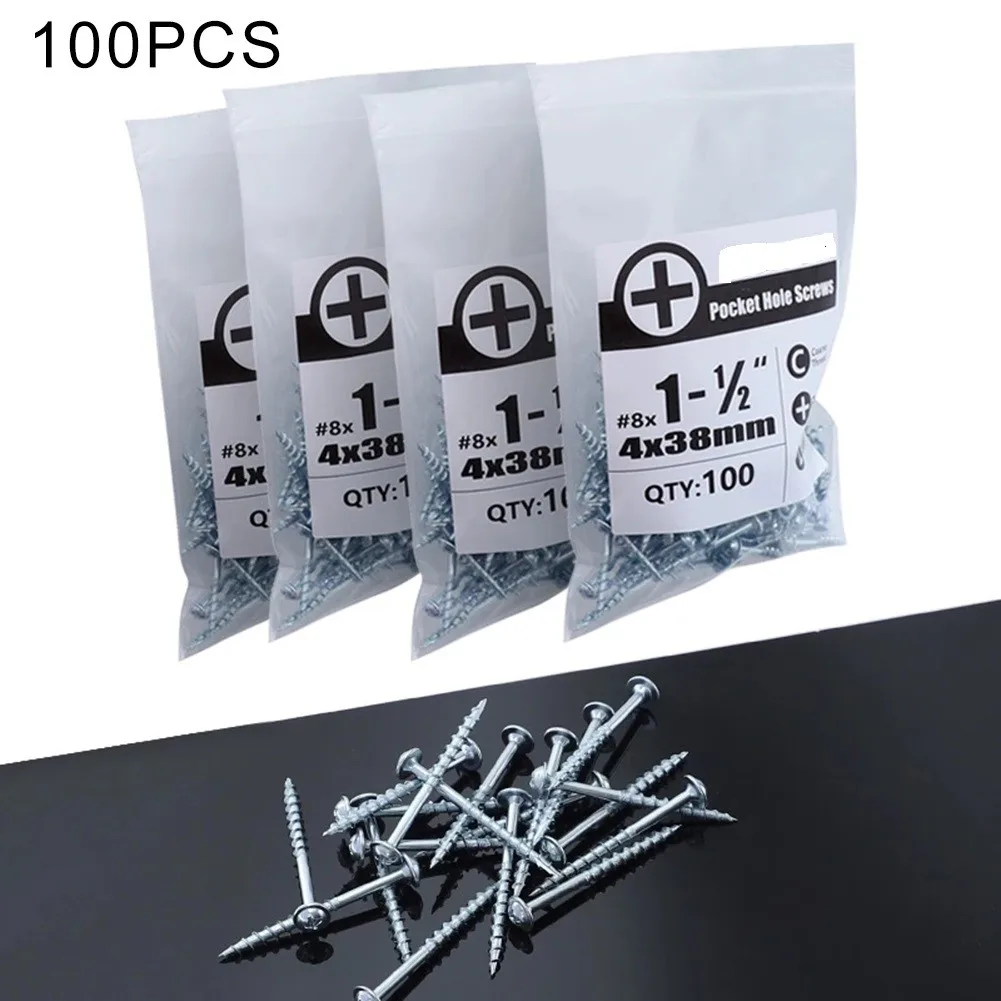 100pcs Pocket Hole Screws 25-63mm Self Tapping Screw For Pocket Hole Jig System For Pocket Hole Jig In One Bag
100pcs Pocket Hole Screws 25-63mm Self Tapping Screw For Pocket Hole Jig System For Pocket Hole Jig In One Bag