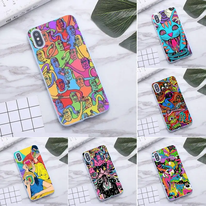 Psychedelic Trippy Art Phone Case For iphone 12 11 Pro Max Mini XS 8 7 6 6S Plus X SE 2020 XR Candy purple Silicone cover
Psychedelic Trippy Art Phone Case For iphone 12 11 Pro Max Mini XS 8 7 6 6S Plus X SE 2020 XR Candy purple Silicone cover